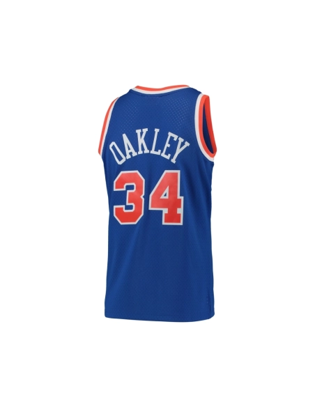 Mens New York Knicks Charles Oakley Blue Hardwood Classics Swingman Jersey,New York Knicks,NBA,JERSEY with free shipping