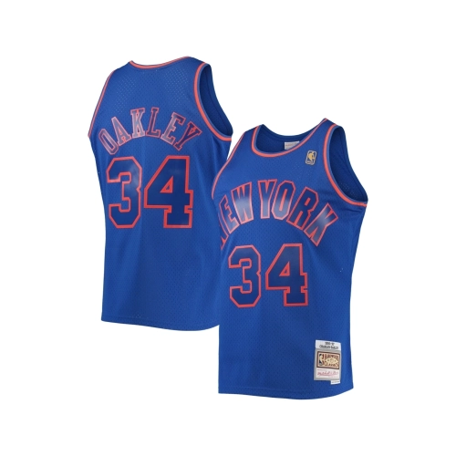 Mens New York Knicks Charles Oakley Blue 1996 97 Hardwood Classics Swingman Jersey,New York Knicks,NBA,JERSEY with free shipping