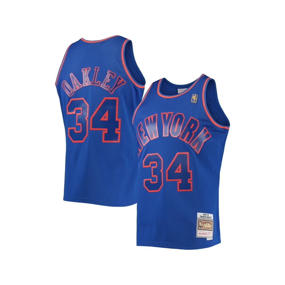 Mens New York Knicks Charles Oakley Blue 1996 97 Hardwood Classics Swingman Jersey,New York Knicks,NBA,JERSEY with free shipping