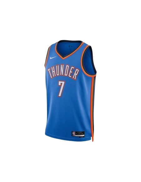 Unisex Oklahoma City Thunder Chet Holmgren Blue 2022 NBA Draft First Round Pick Swingman Jersey - Icon Edition,Oklahoma City Thu