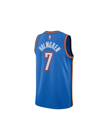 Unisex Oklahoma City Thunder Chet Holmgren Blue 2022 NBA Draft First Round Pick Swingman Jersey - Icon Edition,Oklahoma City Thu