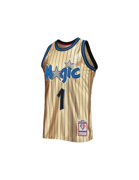 Mens Orlando Magic Penny Hardaway Gold 75th Anniversary 1993 94 Hardwood Classics Swingman Jersey,Orlando Magic,NBA,JERSEY with 