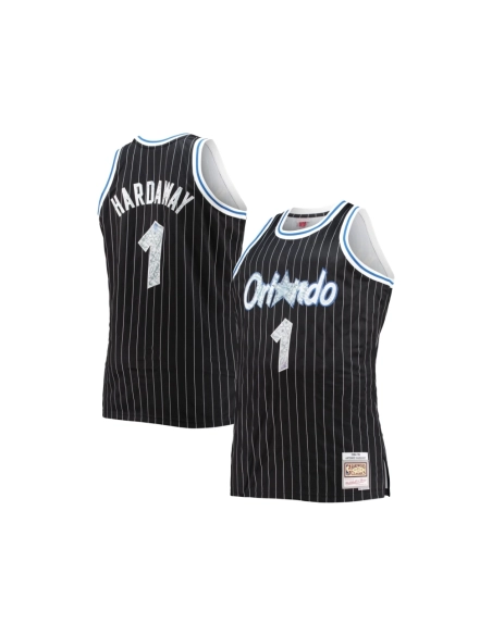 Mens Orlando Magic Penny Hardaway Black Big Tall 1994 95 NBA 75th Anniversary Diamond Swingman Jersey,Orlando Magic,NBA,JERSEY w
