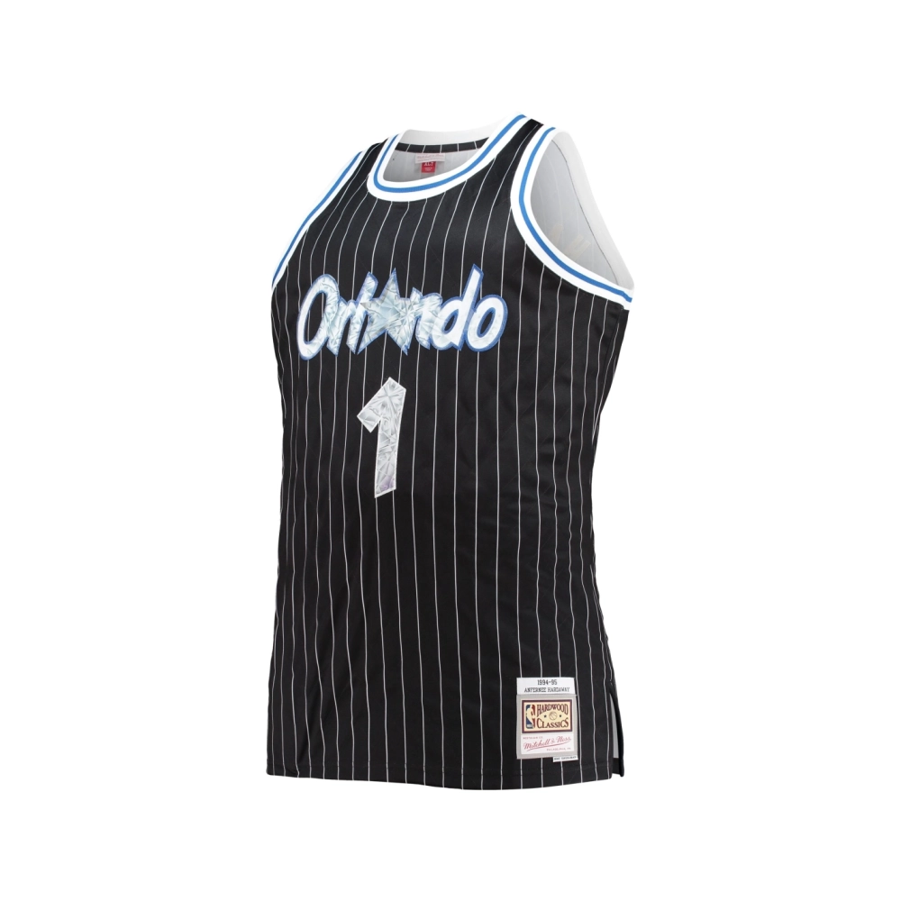 Mens Orlando Magic Penny Hardaway Black Big Tall 1994 95 NBA 75th Anniversary Diamond Swingman Jersey,Orlando Magic,NBA,JERSEY w