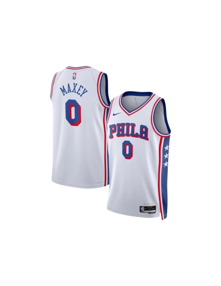 Unisex Philadelphia 76ers Tyrese Maxey White Swingman Jersey - Association Edition,Philadelphia 77ers,NBA,JERSEY with free shipp
