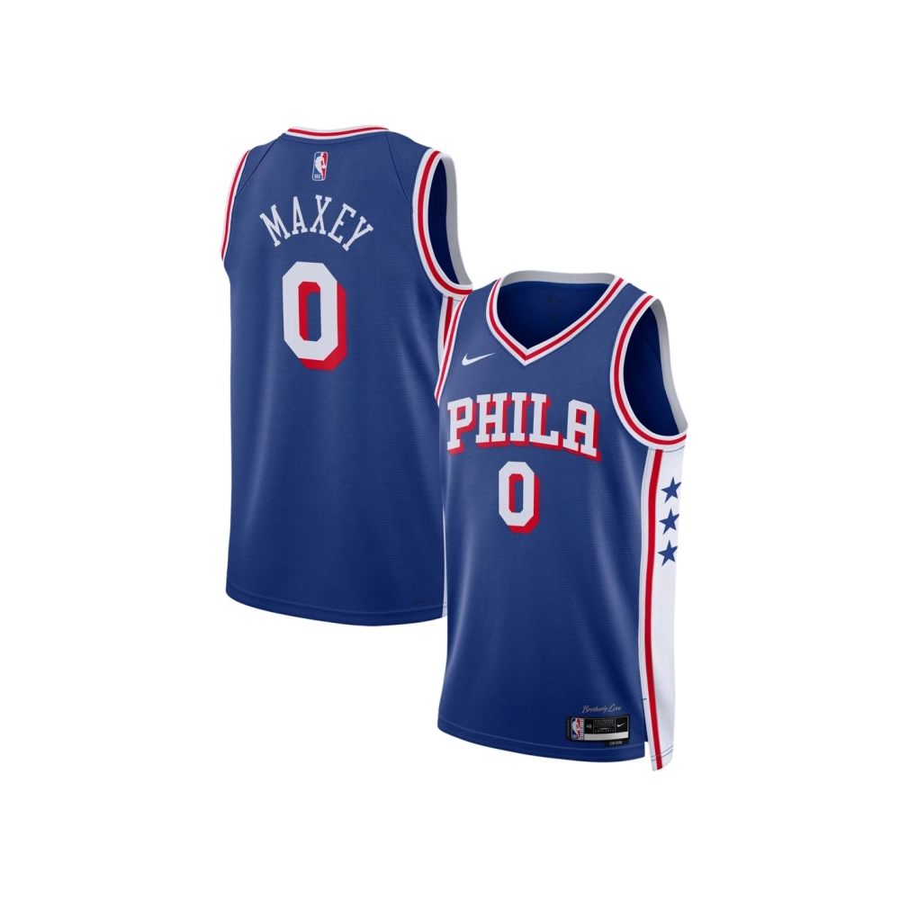 Unisex Philadelphia 76ers Tyrese Maxey Royal Swingman Jersey - Icon Edition,Philadelphia 78ers,NBA,JERSEY with free shipping