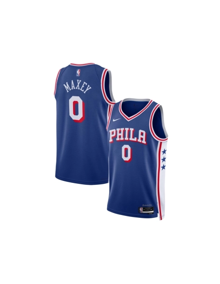 Unisex Philadelphia 76ers Tyrese Maxey Royal Swingman Jersey - Icon Edition,Philadelphia 78ers,NBA,JERSEY with free shipping
