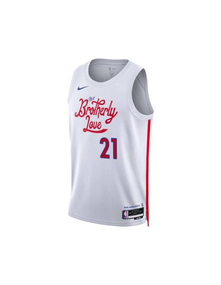 Unisex Philadelphia 76ers Joel Embiid White 2022 23 Swingman Jersey - City Edition,Philadelphia 82ers,NBA,JERSEY with free shipp