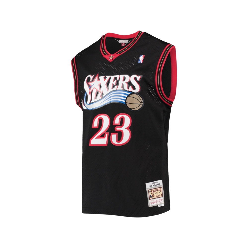 Mens Philadelphia 76ers Lou Williams Black 2005 06 Hardwood Classics Swingman Jersey,Philadelphia 92ers,NBA,JERSEY with free shi