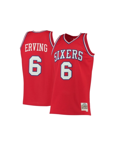 Mens Philadelphia 76ers Julius Erving Red Hardwood Classics Swingman Jersey,Philadelphia 94ers,NBA,JERSEY with free shipping