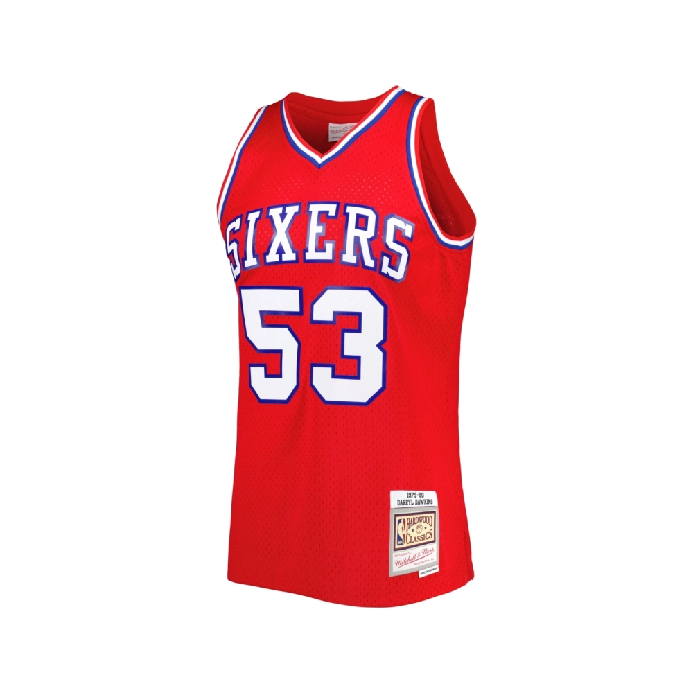 Mens Philadelphia 76ers Darryl Dawkins Red Hardwood Classics 1979 80 Swingman Jersey,Philadelphia 102ers,NBA,JERSEY with free sh
