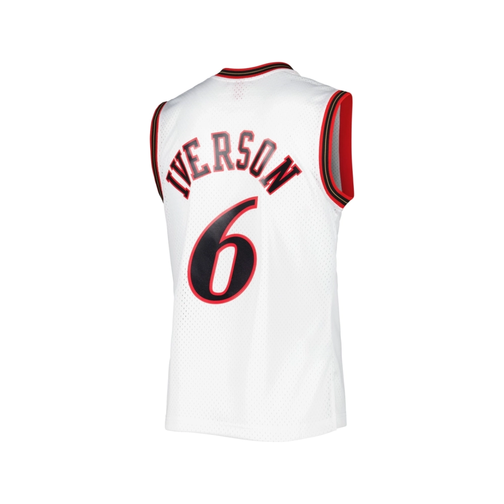 Mens Philadelphia 76ers Allen Iverson White 2001 02 Hardwood Classics Swingman Jersey,Philadelphia 108ers,NBA,JERSEY with free s