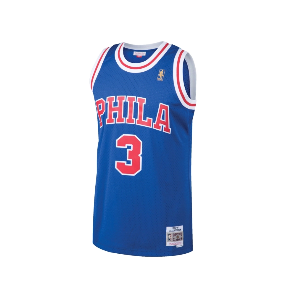 Mens Philadelphia 76ers Allen Iverson Royal 1996 97 Hardwood Classics Swingman Jersey,Philadelphia 111ers,NBA,JERSEY with free s
