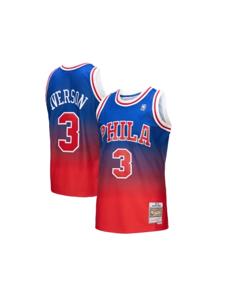 Mens Philadelphia 76ers Allen Iverson Red Royal 1996 97 Hardwood Classics Fadeaway Swingman Player Jersey,Philadelphia 115ers,NB