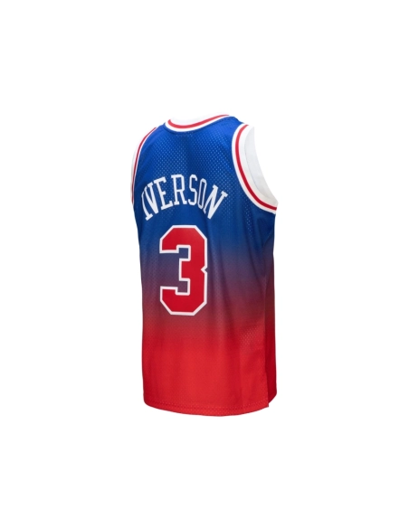 Mens Philadelphia 76ers Allen Iverson Red Royal 1996 97 Hardwood Classics Fadeaway Swingman Player Jersey,Philadelphia 115ers,NB