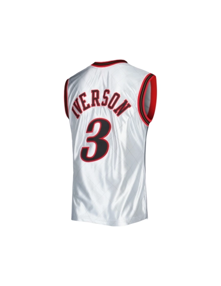 Mens Philadelphia 76ers Allen Iverson Platinum 2000 01 Hardwood Classics 75th Anniversary Swingman Jersey,Philadelphia 123ers,NB