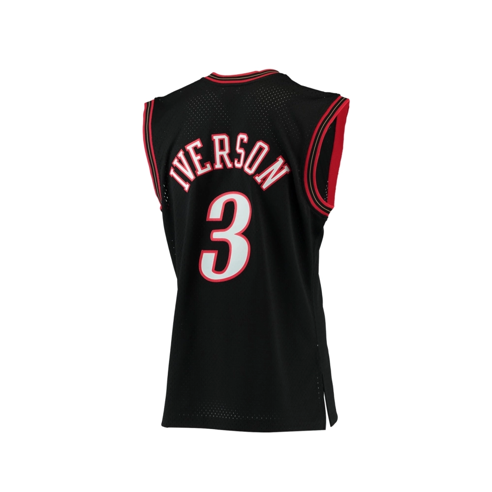 Mens Philadelphia 76ers Allen Iverson Black 2000 01 Hardwood Classics Swingman Jersey,Philadelphia 130ers,NBA,JERSEY with free s