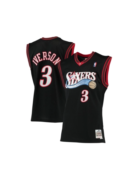 Mens Philadelphia 76ers Allen Iverson Black 2000 01 Big Tall Hardwood Classics Swingman Jersey,Philadelphia 132ers,NBA,JERSEY wi