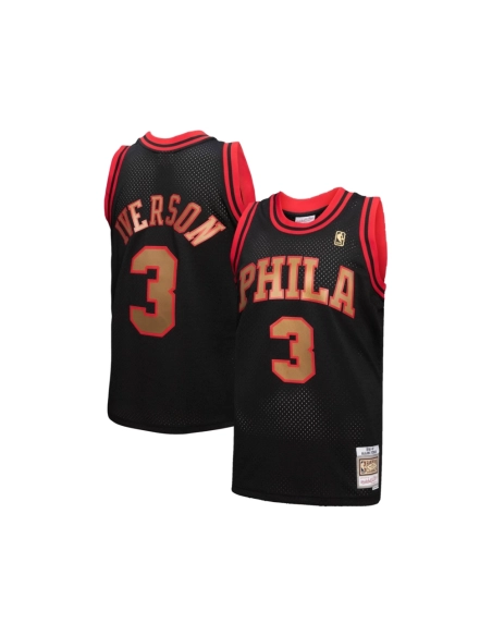 Mens Philadelphia 76ers Allen Iverson Black 1996 97 Hardwood Classics Reload 3.0 Swingman Jersey,Philadelphia 133ers,NBA,JERSEY 
