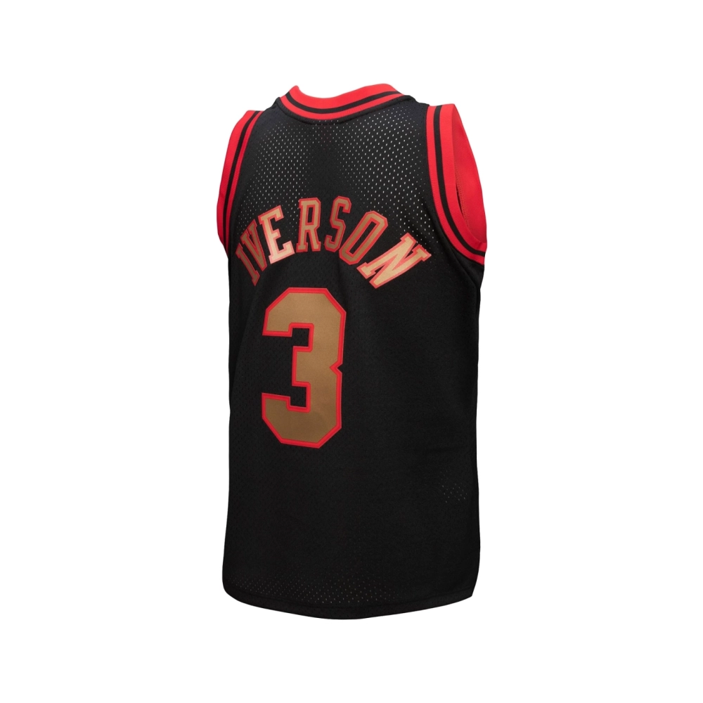 Mens Philadelphia 76ers Allen Iverson Black 1996 97 Hardwood Classics Reload 3.0 Swingman Jersey,Philadelphia 133ers,NBA,JERSEY 