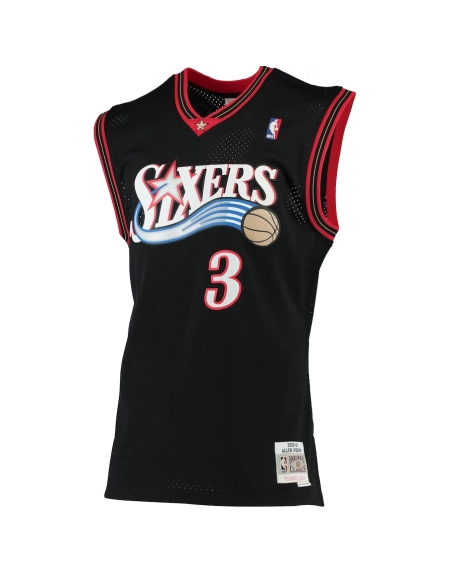 Allen Iverson Philadelphia 76ers 2000 01 Hardwood Classics Swingman Jersey Black,Philadelphia 134ers,NBA,JERSEY with free shippi