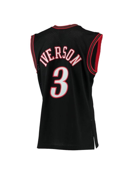 Allen Iverson Philadelphia 76ers 2000 01 Hardwood Classics Swingman Jersey Black,Philadelphia 134ers,NBA,JERSEY with free shippi