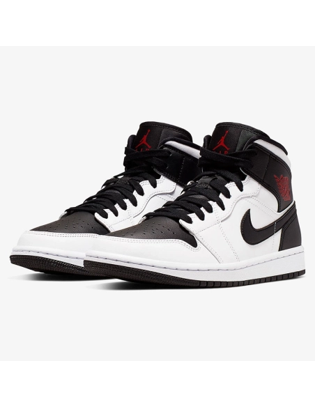 AIR JORDAN 1 MID WHITE BLACK BQ6472 101,AIR JORDAN 1 MID,Air Jordan