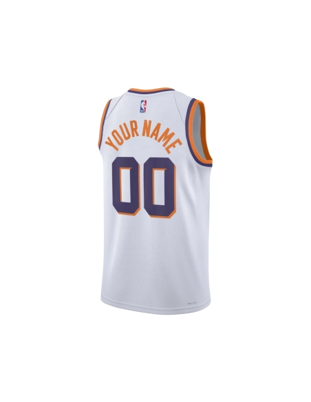Unisex Phoenix Suns White Swingman Custom Jersey - Association Edition,Phoenix Suns,NBA,JERSEY with free shipping