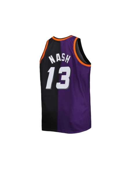Mens Phoenix Suns Steve Nash Purple Black Big Tall Hardwood Classics 1996 97 Split Swingman Jersey,Phoenix Suns,NBA,JERSEY with 