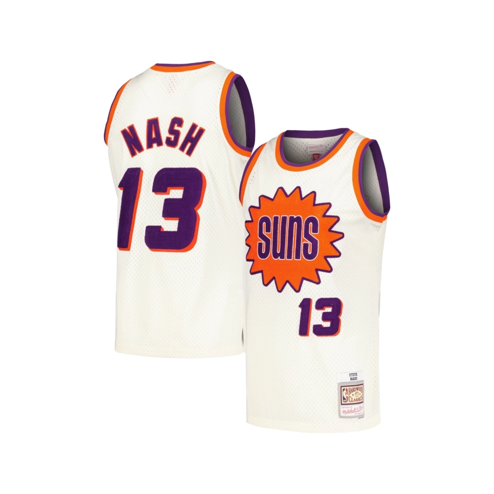 Mens Phoenix Suns Steve Nash Cream Chainstitch Swingman Jersey,Phoenix Suns,NBA,JERSEY with free shipping