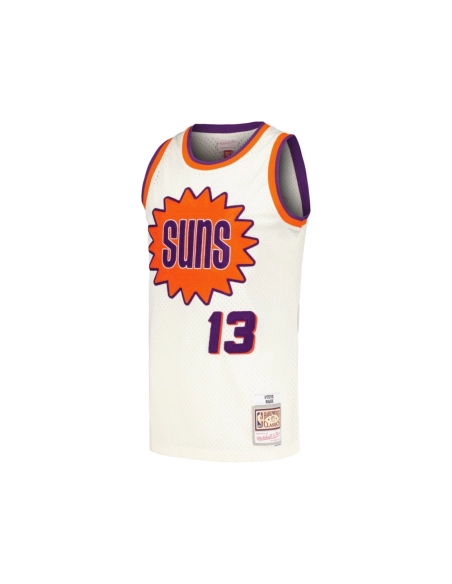 Mens Phoenix Suns Steve Nash Cream Chainstitch Swingman Jersey,Phoenix Suns,NBA,JERSEY with free shipping