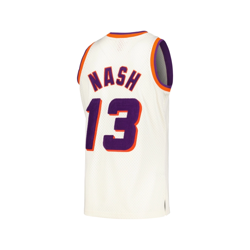 Mens Phoenix Suns Steve Nash Cream Chainstitch Swingman Jersey,Phoenix Suns,NBA,JERSEY with free shipping