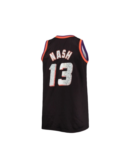 Mens Phoenix Suns Steve Nash Black Big Tall 1996 97 NBA 75th Anniversary Diamond Swingman Jersey,Phoenix Suns,NBA,JERSEY with fr