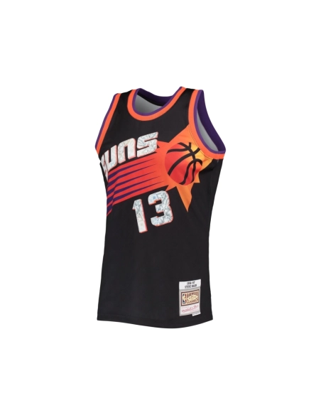 Mens Phoenix Suns Steve Nash Black 1996 97 Hardwood Classics NBA 75th Anniversary Diamond Swingman Jersey,Phoenix Suns,NBA,JERSE