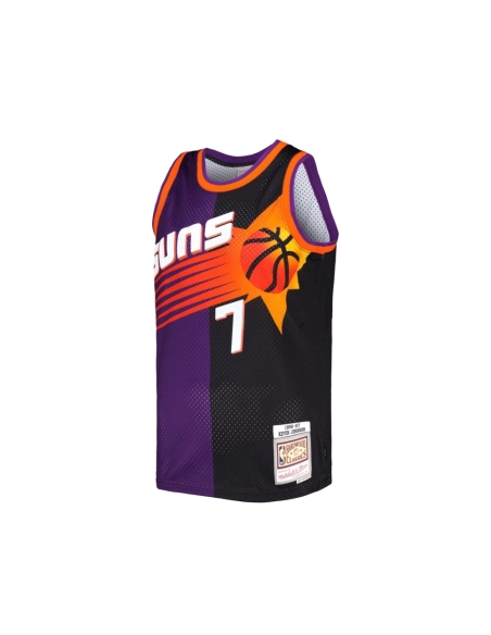 Mens Phoenix Suns Kevin Johnson Purple Black Hardwood Classics 1996 97 Split Swingman Jersey,Phoenix Suns,NBA,JERSEY with free s