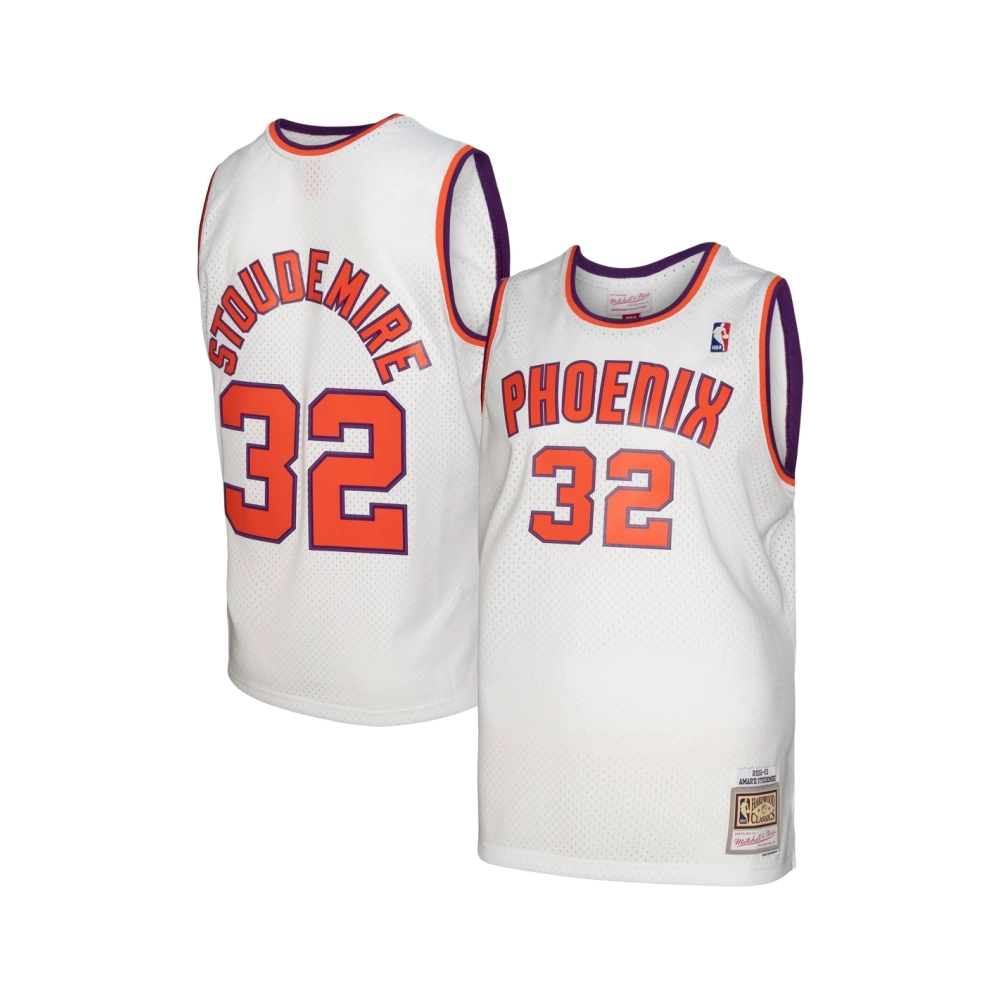 Mens Phoenix Suns Amare Stoudemire White 2001 02 Hardwood Classics Swingman Jersey,Phoenix Suns,NBA,JERSEY with free shipping
