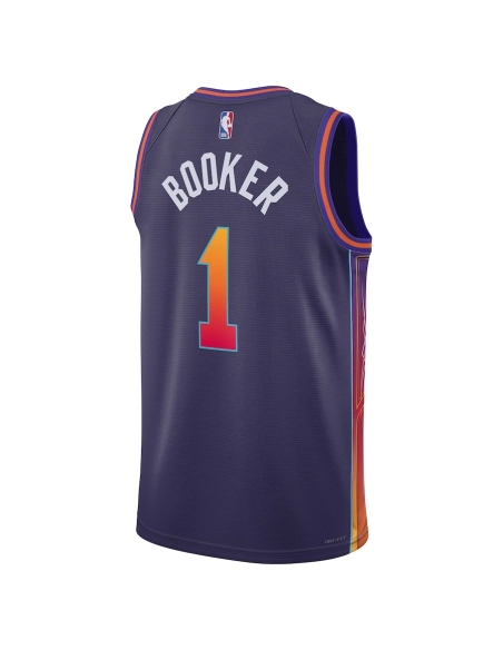 Devin Booker Phoenix Suns Unisex 2023 24 Swingman Jersey Purple City Edition,Phoenix Suns,NBA,JERSEY with free shipping