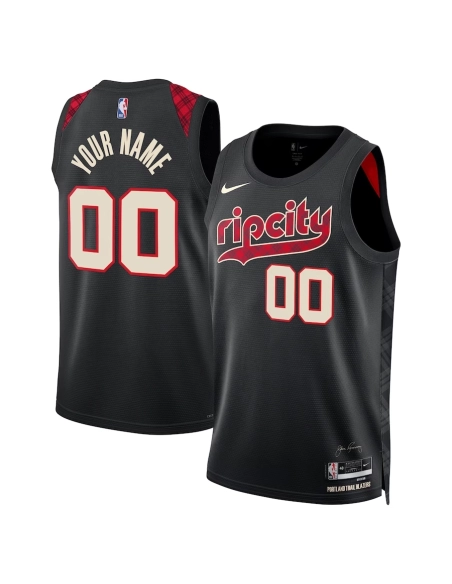 Portland Trail Blazers Unisex 2023 24 Custom Swingman Jersey Black City Edition,Portland Trail Blazers,NBA,JERSEY with free ship