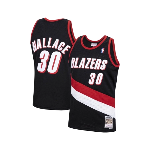 Mens Portland Trail Blazers Rasheed Wallace Black 1999 00 Hardwood Classics Swingman Jersey,Portland Trail Blazers,NBA,JERSEY wi