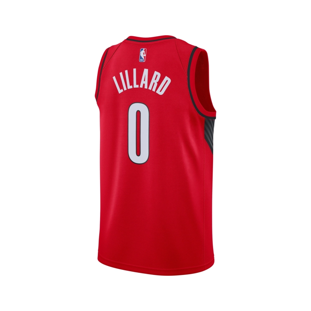 Mens Portland Trail Blazers Damian Lillard Red 2020 21 Swingman Jersey - Statement Edition,Portland Trail Blazers,NBA,JERSEY wit