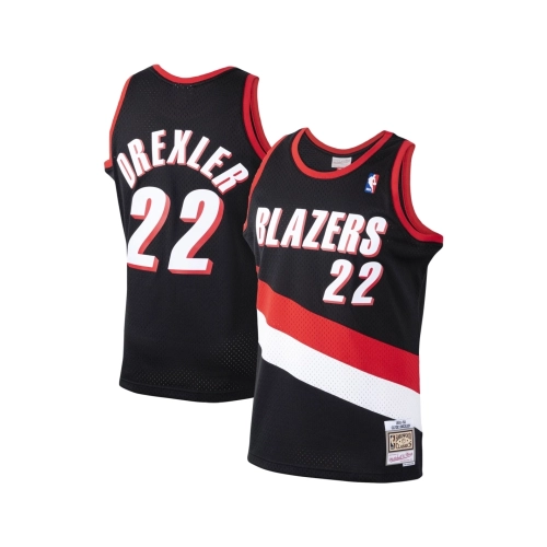 Mens Portland Trail Blazers Clyde Drexler Black 1991 92 Hardwood Classics Swingman Jersey,Portland Trail Blazers,NBA,JERSEY with