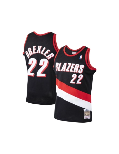Mens Portland Trail Blazers Clyde Drexler Black 1991 92 Hardwood Classics Swingman Jersey,Portland Trail Blazers,NBA,JERSEY with