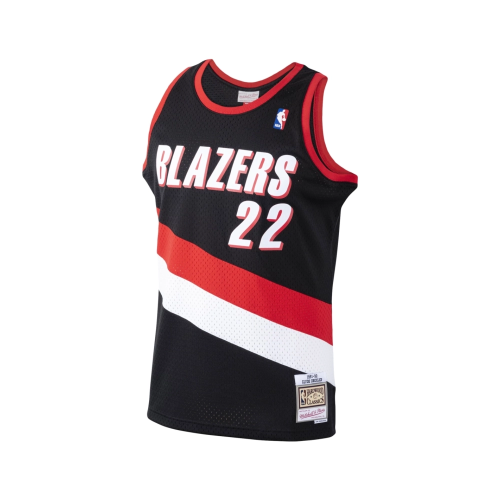 Mens Portland Trail Blazers Clyde Drexler Black 1991 92 Hardwood Classics Swingman Jersey,Portland Trail Blazers,NBA,JERSEY with