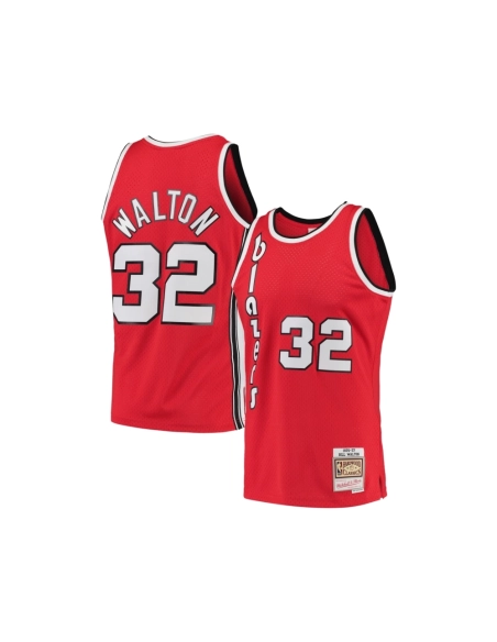 Mens Portland Trail Blazers Bill Walton Red 1976 77 Hardwood Classics Swingman Jersey,Portland Trail Blazers,NBA,JERSEY with fre