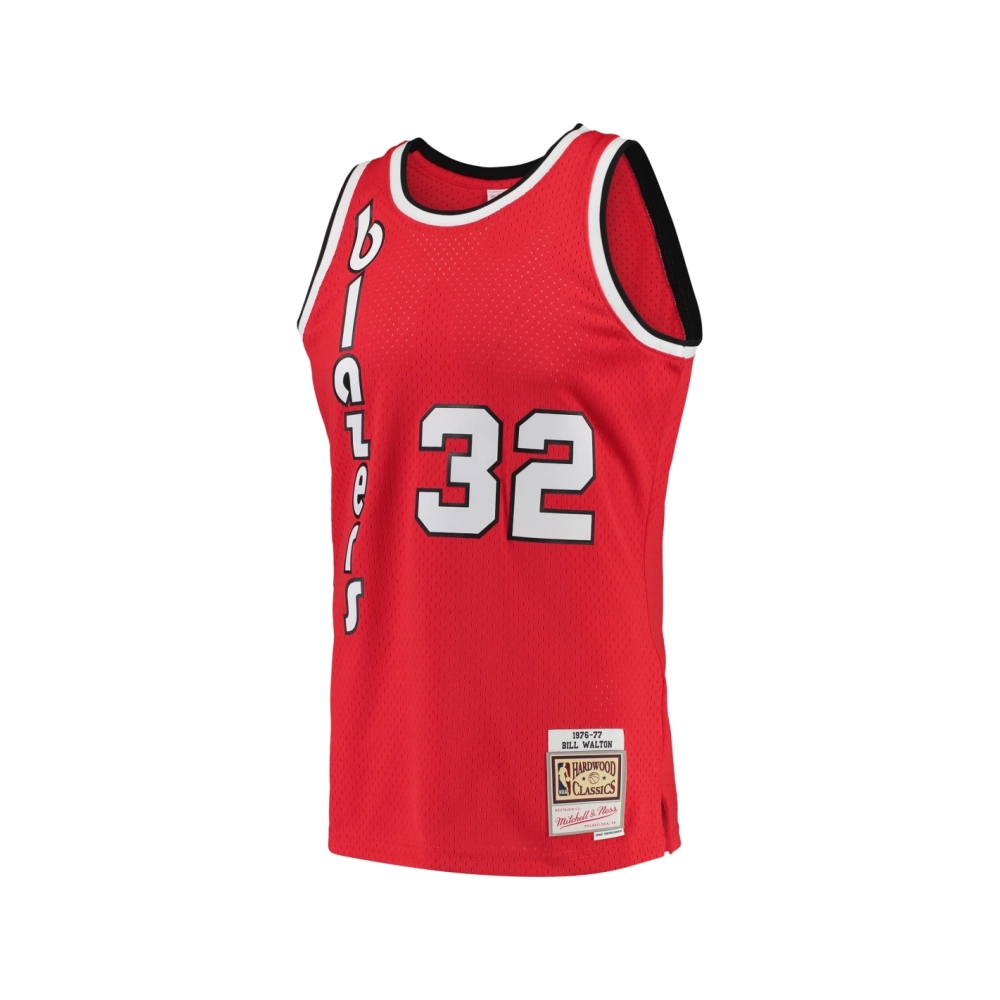Mens Portland Trail Blazers Bill Walton Red 1976 77 Hardwood Classics Swingman Jersey,Portland Trail Blazers,NBA,JERSEY with fre