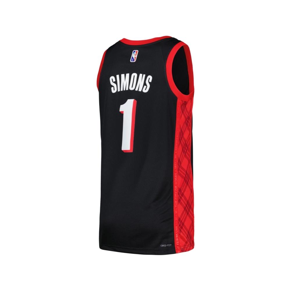 Mens Portland Trail Blazers Anfernee Simons Black Swingman Jersey - City Edition,Portland Trail Blazers,NBA,JERSEY with free shi