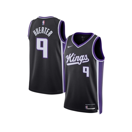 Unisex Sacramento Kings Kevin Huerter Black Swingman Jersey - Icon Edition,Sacramento Kings,NBA,JERSEY with free shipping