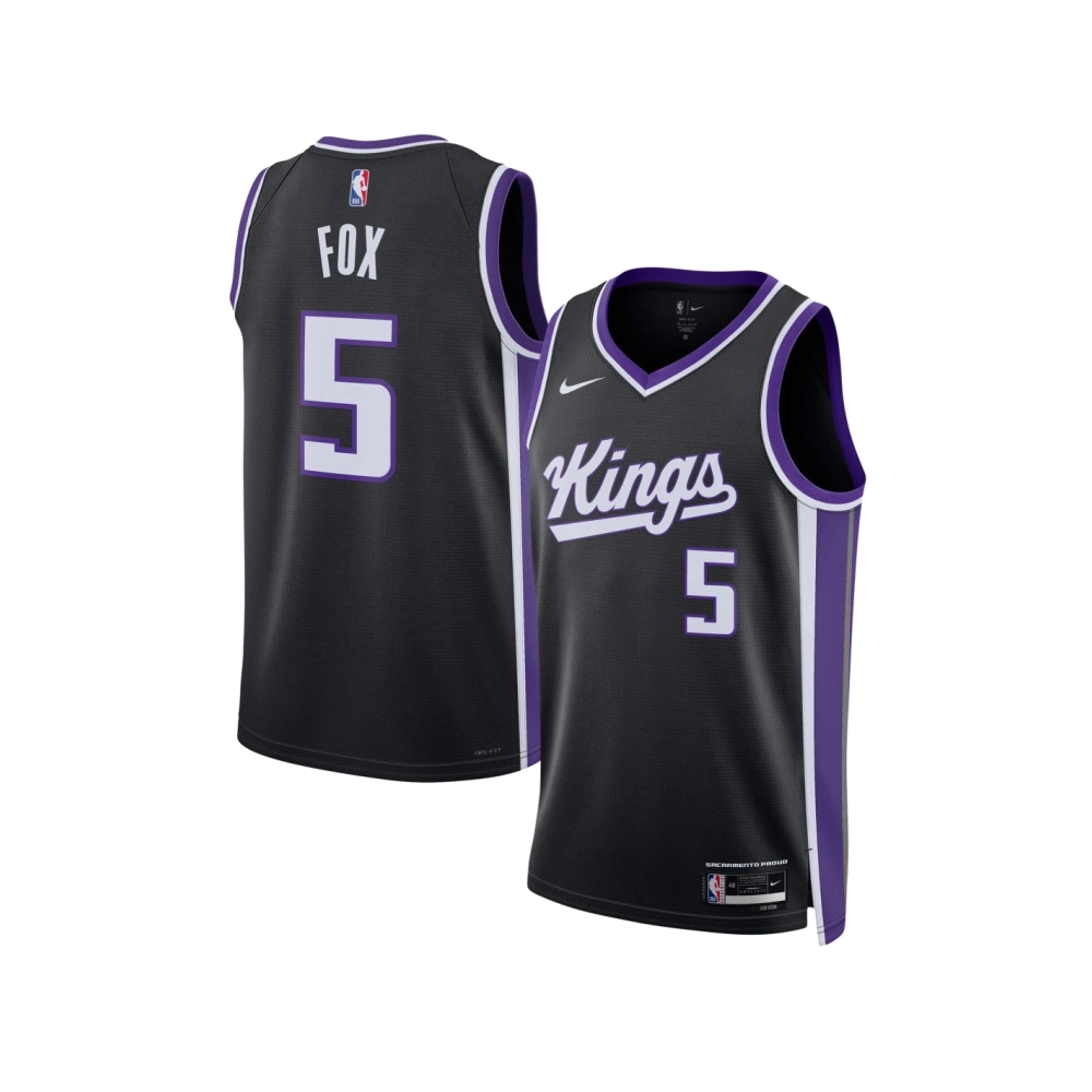 Unisex Sacramento Kings DeAaron Fox Black Swingman Jersey - Icon Edition,Sacramento Kings,NBA,JERSEY with free shipping