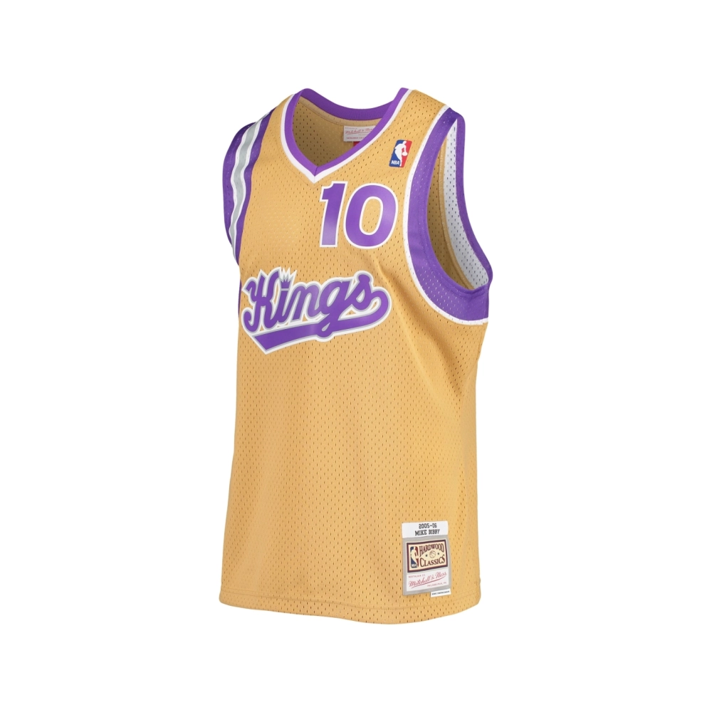 Mens Sacramento Kings Mike Bibby Gold 2005 06 Hardwood Classics Swingman Jersey,Sacramento Kings,NBA,JERSEY with free shipping