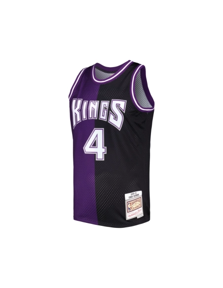 Mens Sacramento Kings Chris Webber Purple Black Hardwood Classics 2000 01 Split Swingman Jersey,Sacramento Kings,NBA,JERSEY with